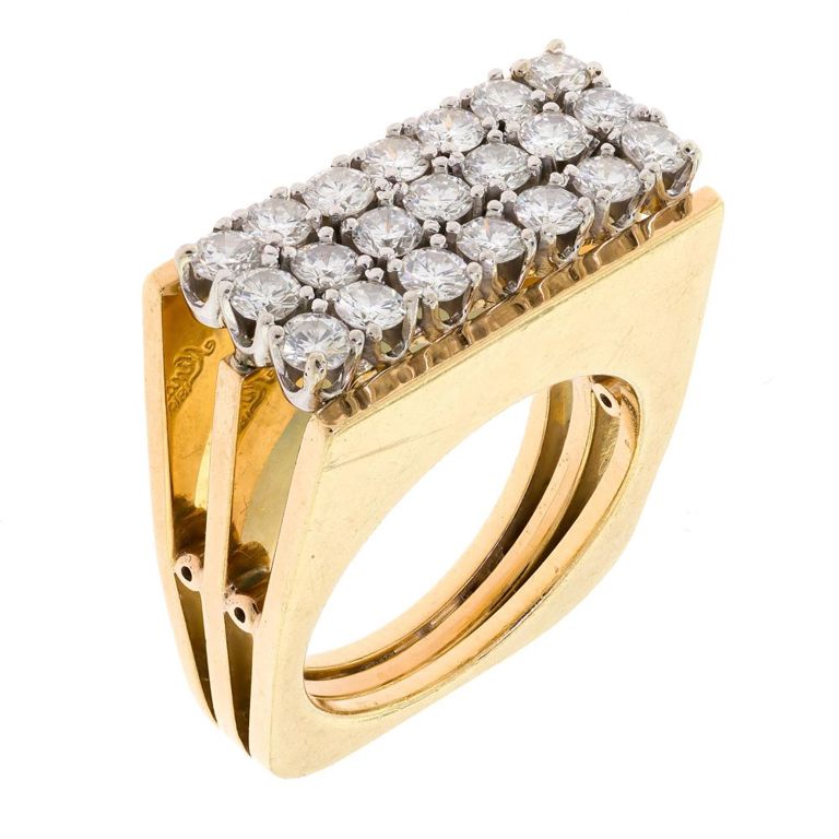 18k Yellow Gold Diamond Ring