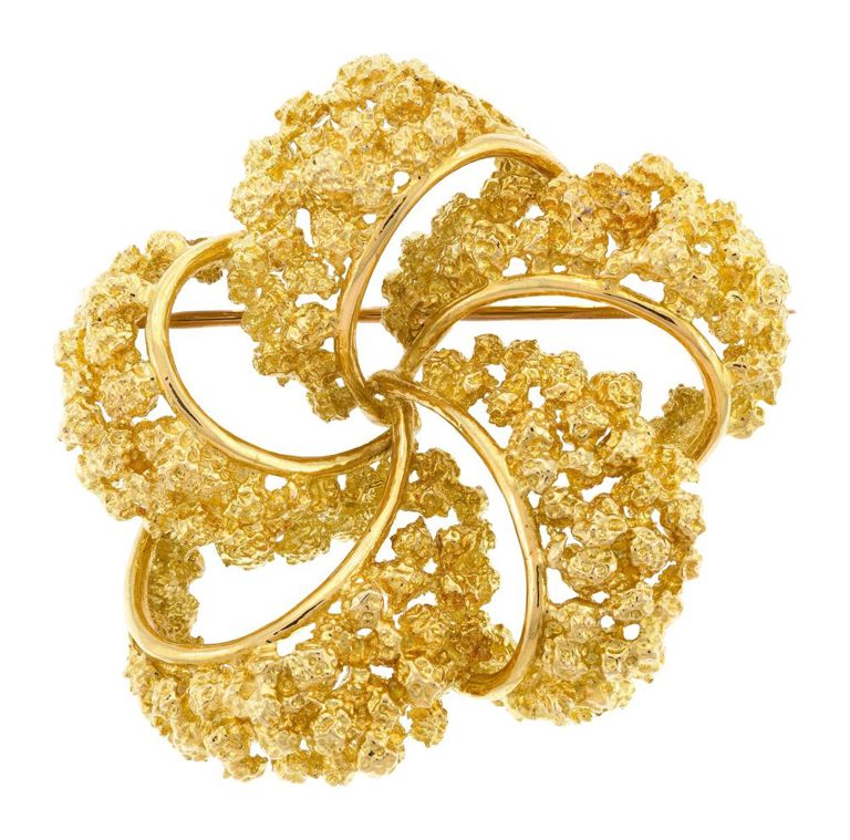 18k Yellow Gold Brooch