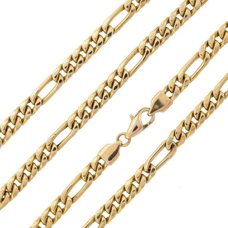 14k Gold Figaro Chain Necklace