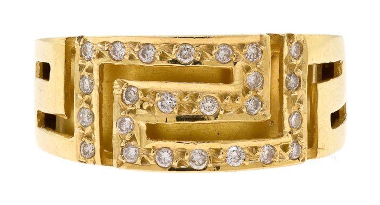 18k Yellow Gold Diamond Ring