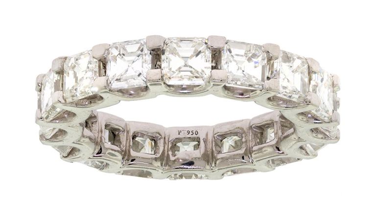 Platinum Diamond Eternity Band Ring