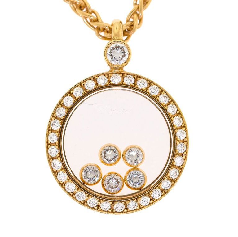 18k Yellow Gold Diamond Necklace