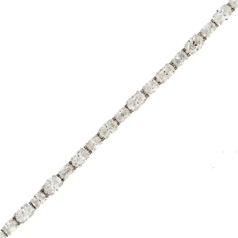 Platinum Diamond Line Bracelet