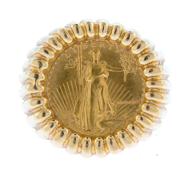 Gold Coin Ring