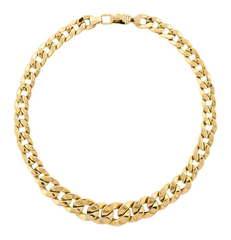 14k Gold Curb Chain Necklace