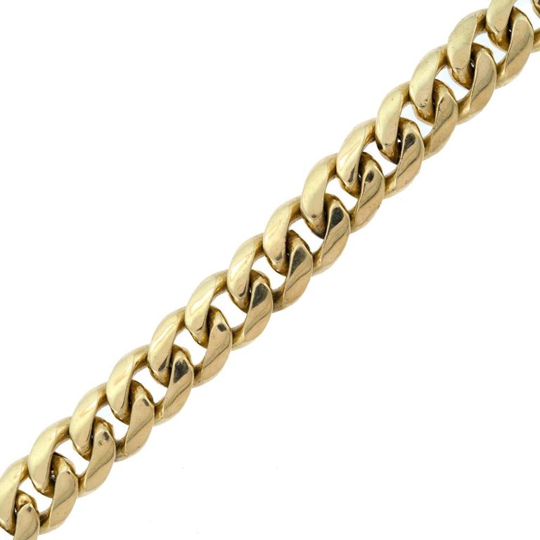 14k Yellow Gold Curb Link Bracelet