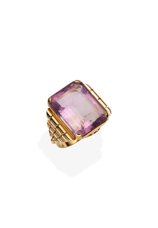 Rose Gold Amethyst Ring