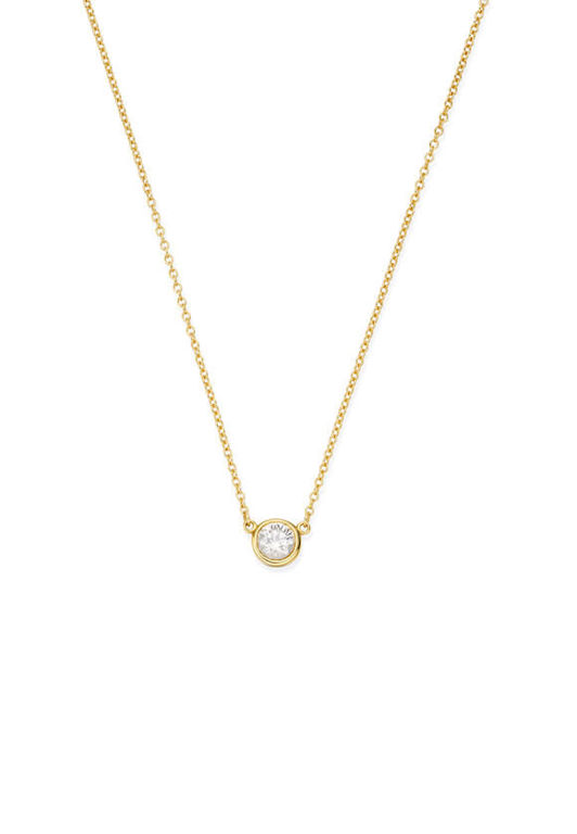 18k Gold Diamond Pendant Necklace