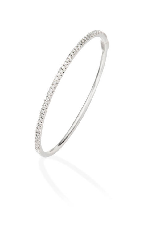 Diamond Hinged Bangle