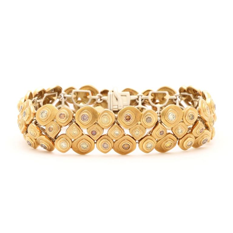 18k Yellow Gold Diamond Bracelet