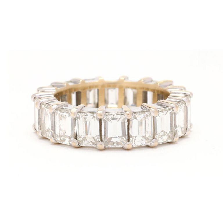 14k White Gold Diamond Eternity Band