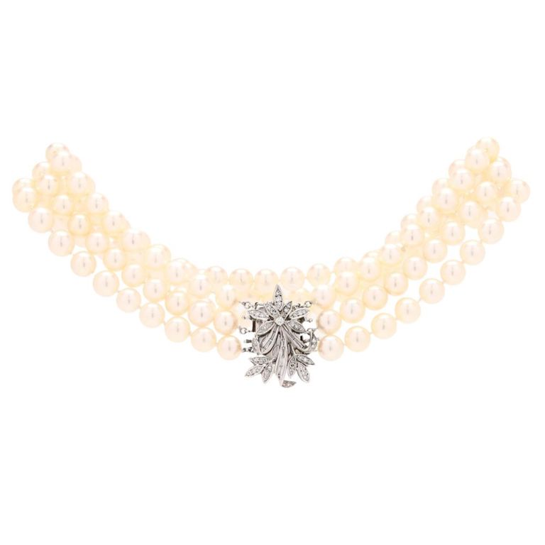 Diamond and Pearl Convertible Necklace