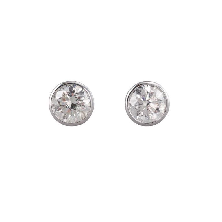10k Gold Diamond Stud Earrings