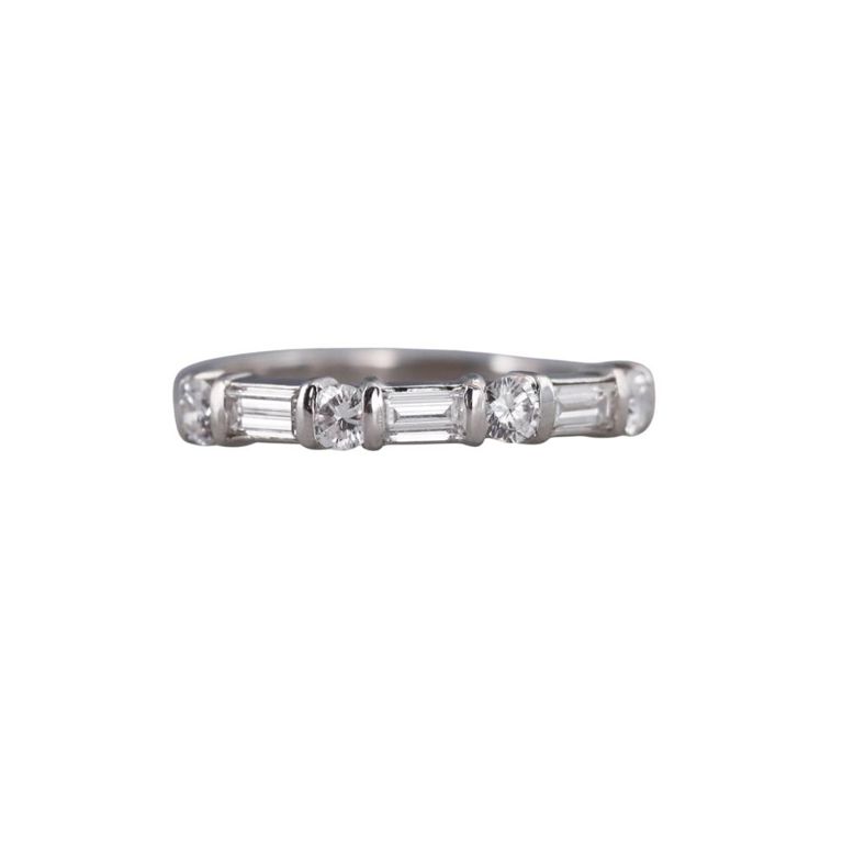 Platinum Diamond Wedding Band Ring