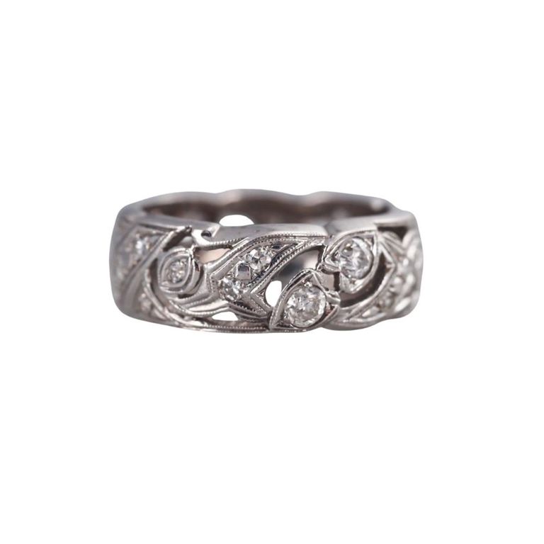 14k Gold Diamond Eternity Band Ring