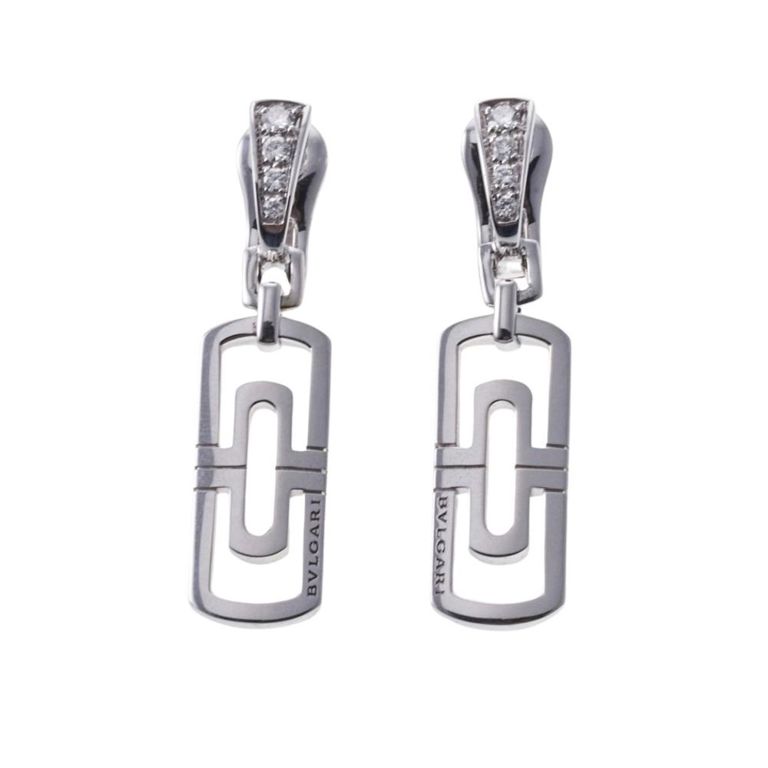 18k Gold Diamond Drop Earrings