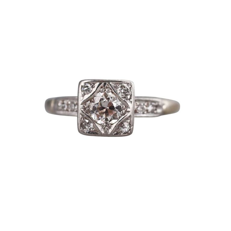 14k Gold Diamond Engagement Ring