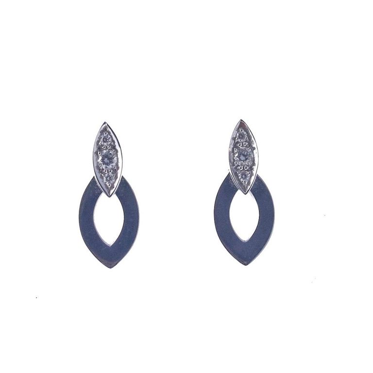 18k Gold Diamond Earrings
