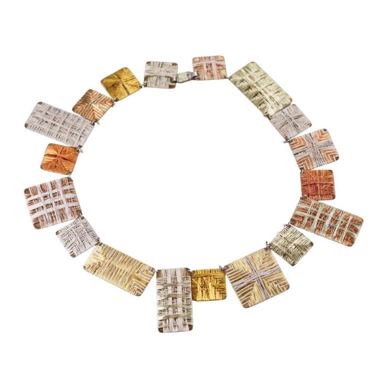 Sterling Silver and Brass Necklace