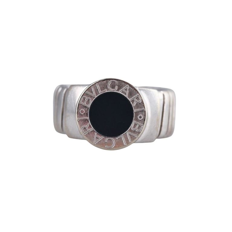 18k White Gold Flexible Onyx Bracelet