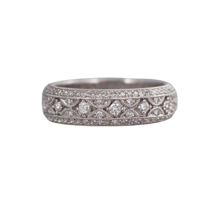 18k Gold Diamond Eternity Band Ring
