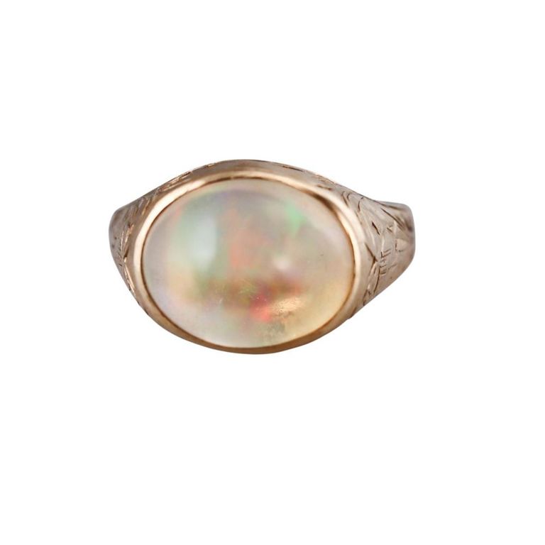 Antique 14k Gold Opal Ring