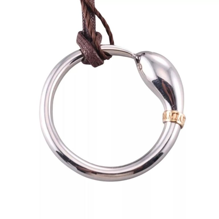 18k Gold Diamond Snake Pendant Necklace