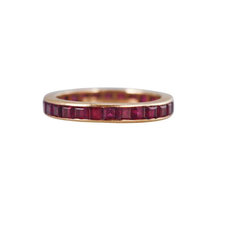 18k Gold Ruby Eternity Ring