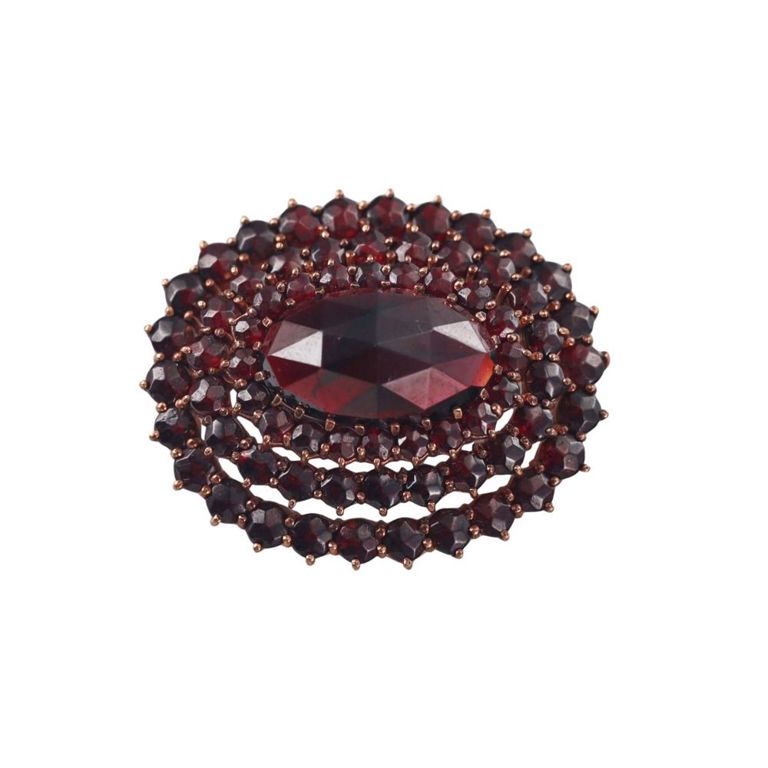 Bohemian Garnet Brooch