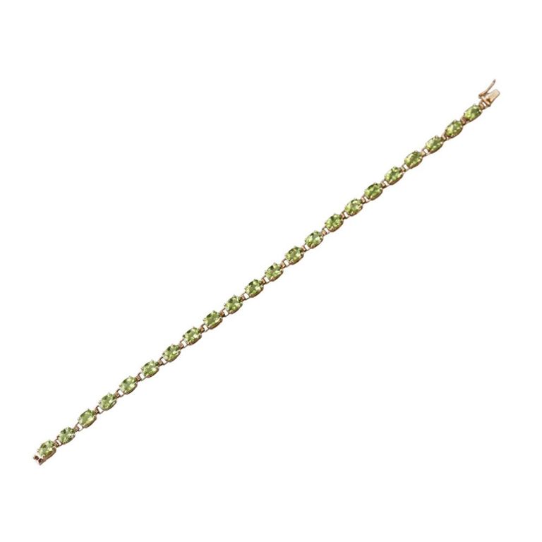 10k Gold Peridot Bracelet