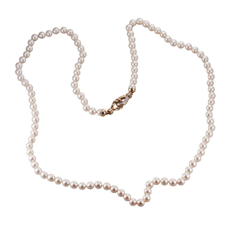 Pearl and Diamond Necklace