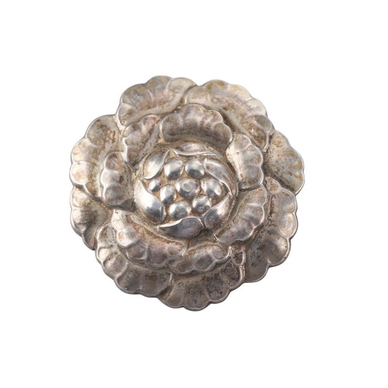 Sterling Silver Flower Brooch