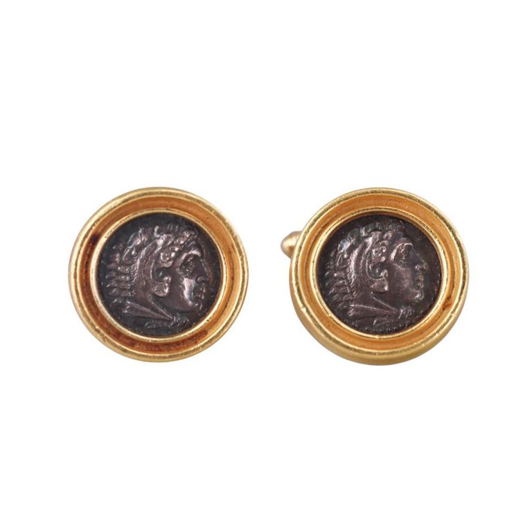 18k Gold Coin Cufflinks