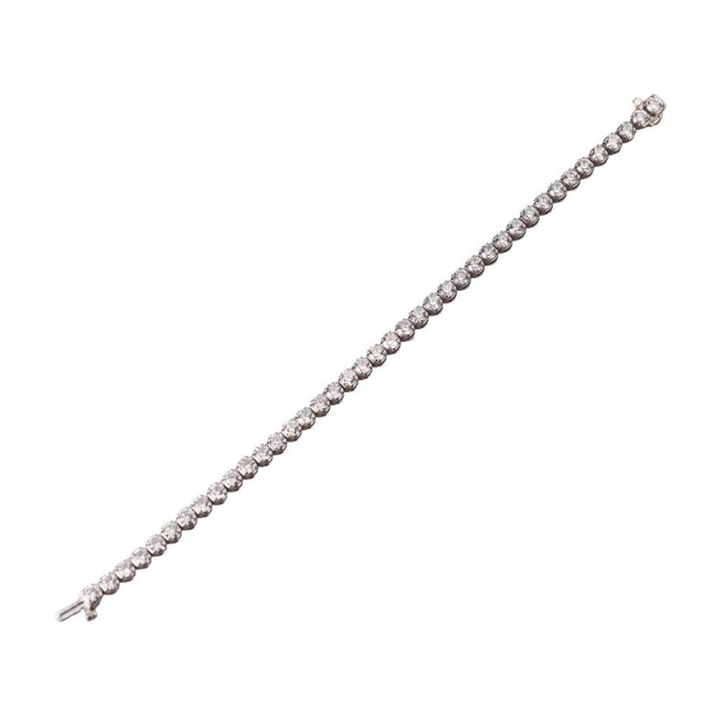 14k Gold Lab Grown Diamond Tennis Bracelet