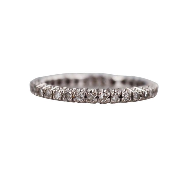 Platinum Diamond Eternity Band Ring