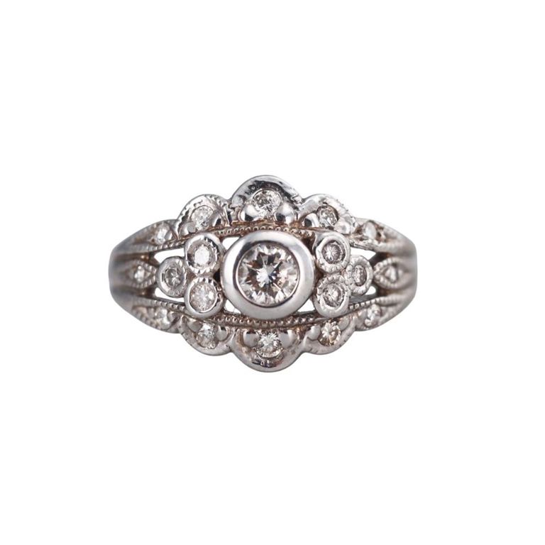 14k Gold Diamond Ring