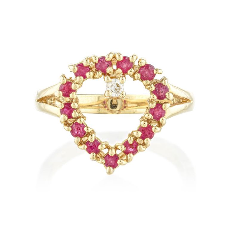 Ruby Heart Ring
