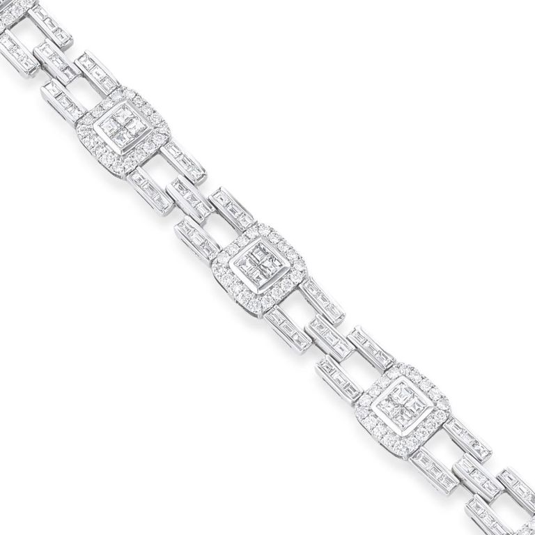 18k White Gold Diamond Bracelet