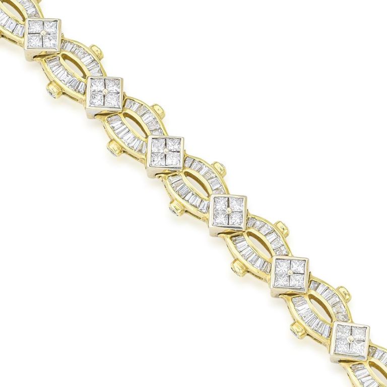 18k Yellow Gold Diamond Bracelet