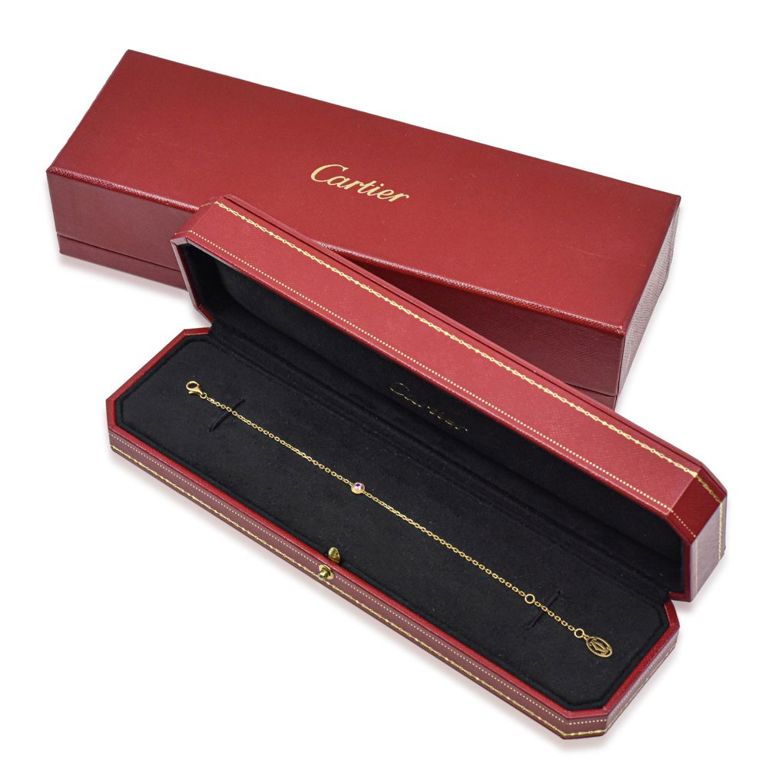 18k Gold Pink Sapphire Bracelet