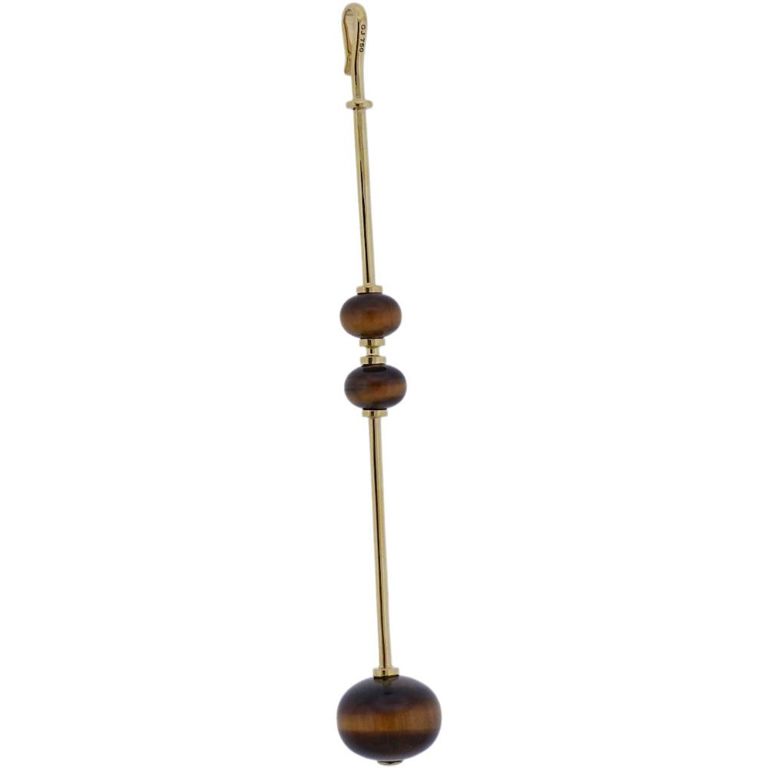 18k Yellow Gold Tiger's Eye Pendant