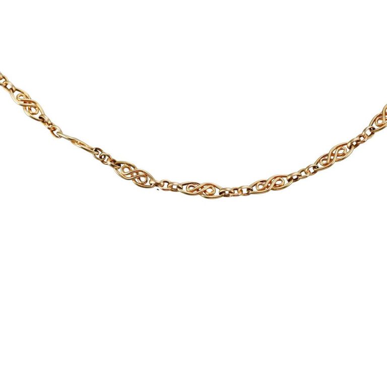18k Gold Link Chain Necklace