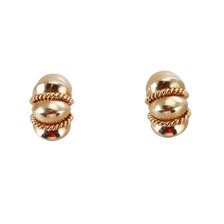 18k Gold Shrimp Earrings