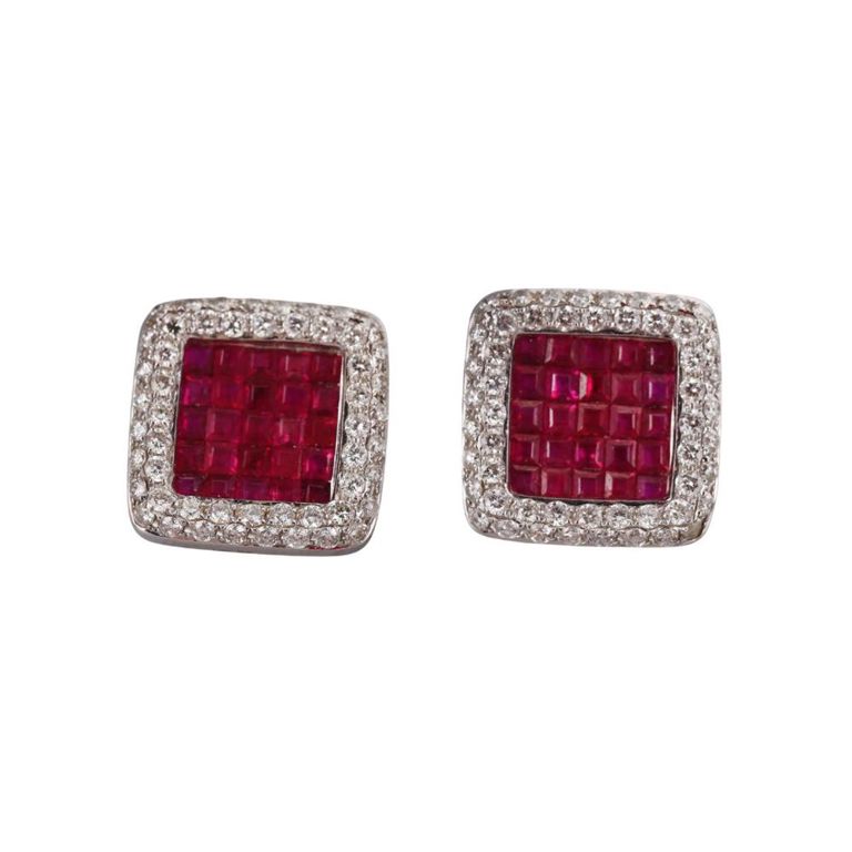 Diamond and Ruby Cufflinks