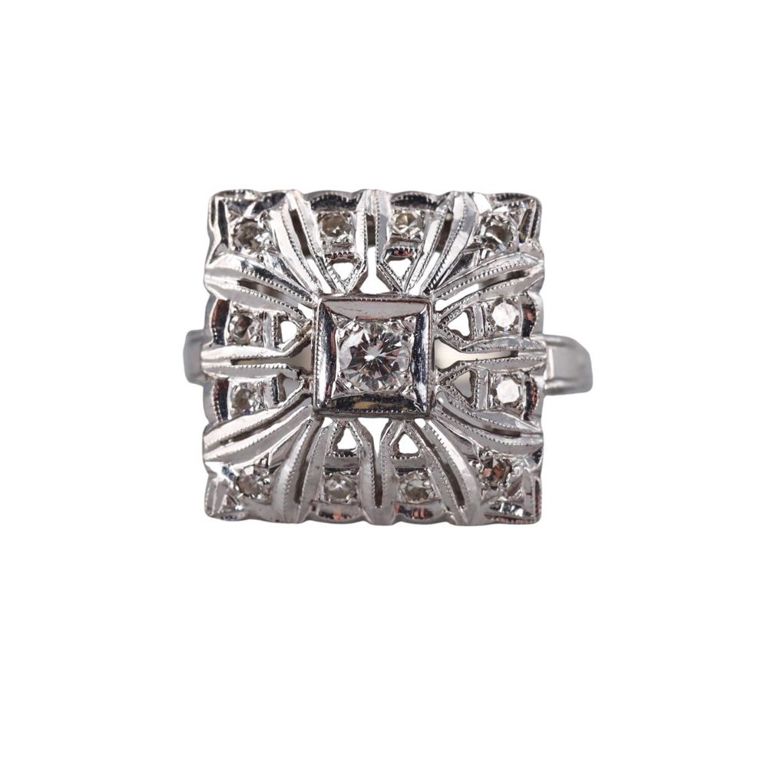 14k Gold Diamond Ring