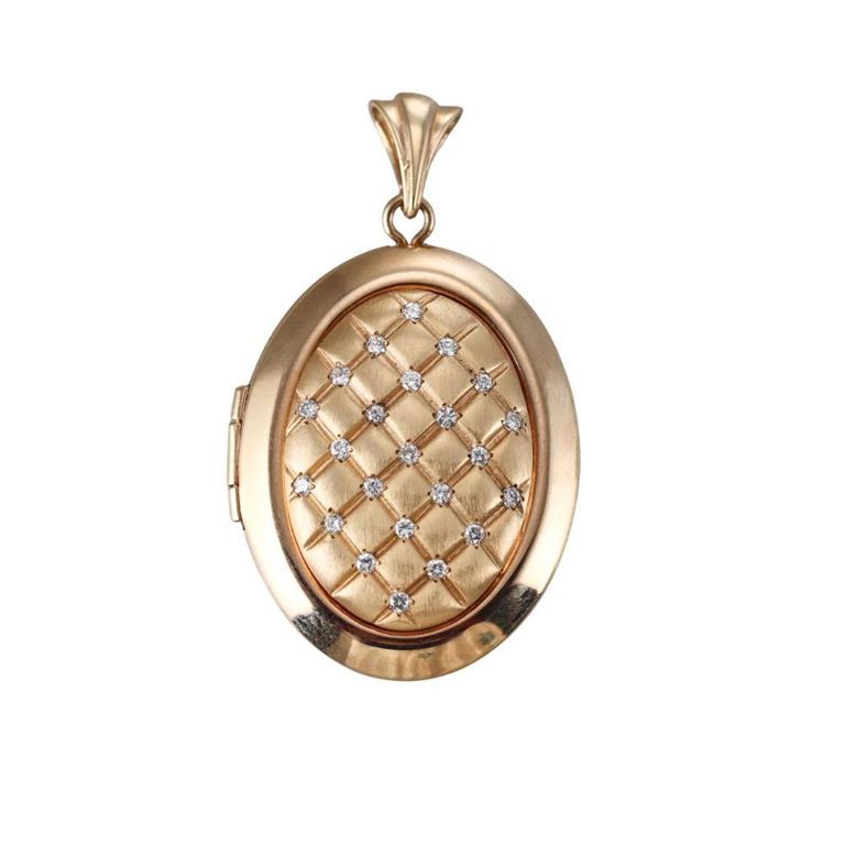 14k Gold Diamond Pendant