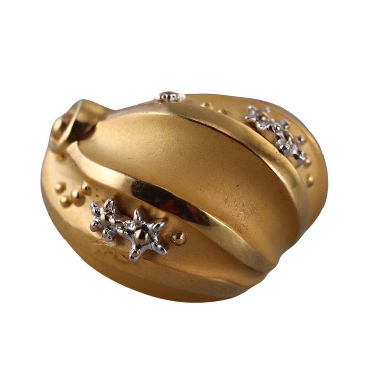18k Gold Dome Ring