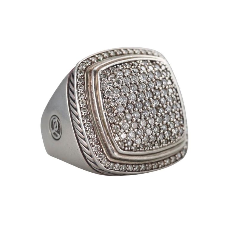 Sterling Silver Diamond Ring