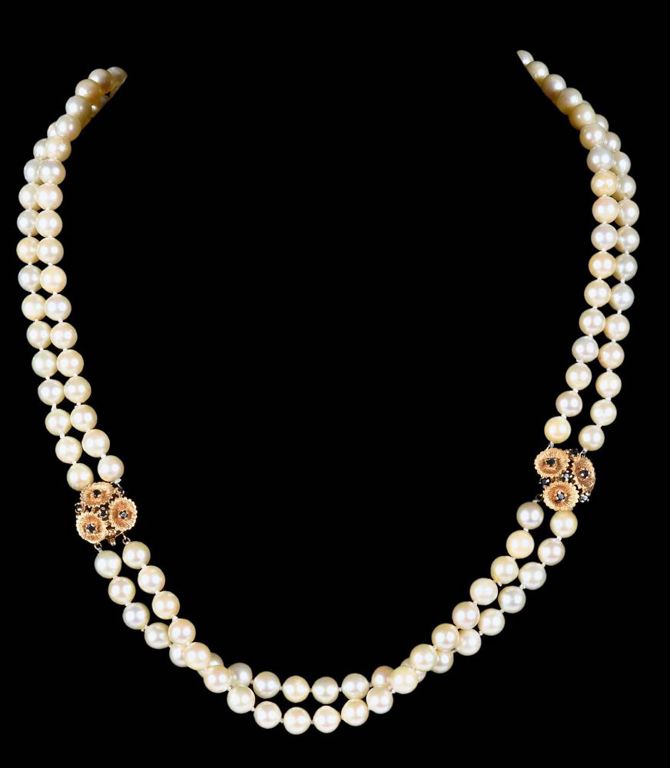 Pearl Sapphire Convertible Necklace/Bracelet
