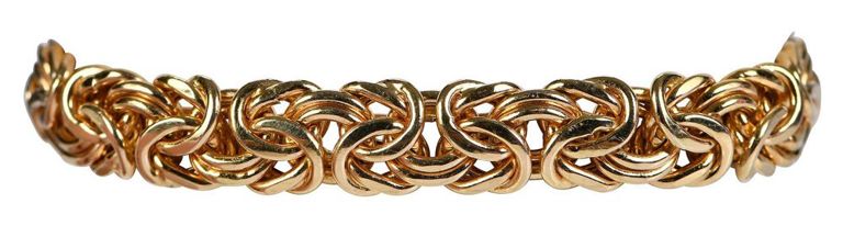 14k Gold Byzantine Bracelet